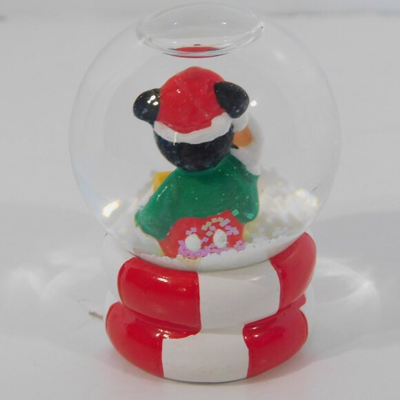 2006 Disney for JC PENNY Mini 2.25" Mickey Mouse Christmas Snow Globe - Picture 4 of 7